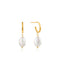 Gold Pearl Mini Hoop Earrings